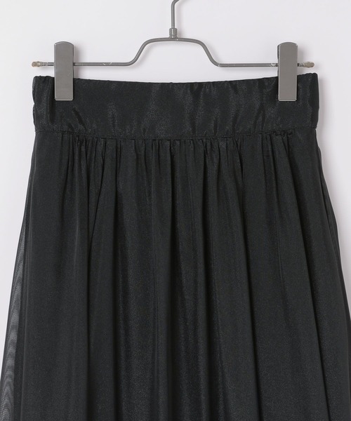 Heather(ヘザー)の「ボリュームオーガンジースカート 104187(スカート・レディース・アイボリー/ブラック/グレー・FREE)」の5枚目の写真