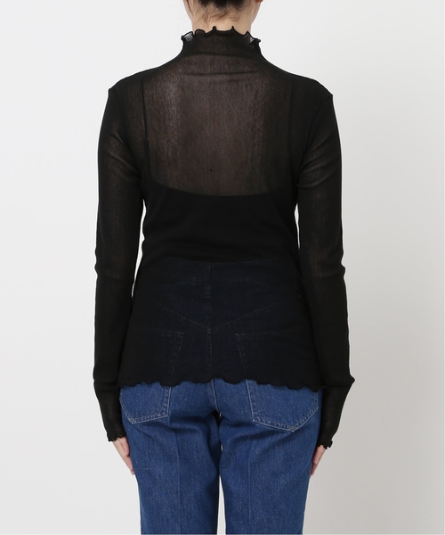 追加》IENA LA BOUCLE ラメチュールハイネックプルオーバー3（Tシャツ