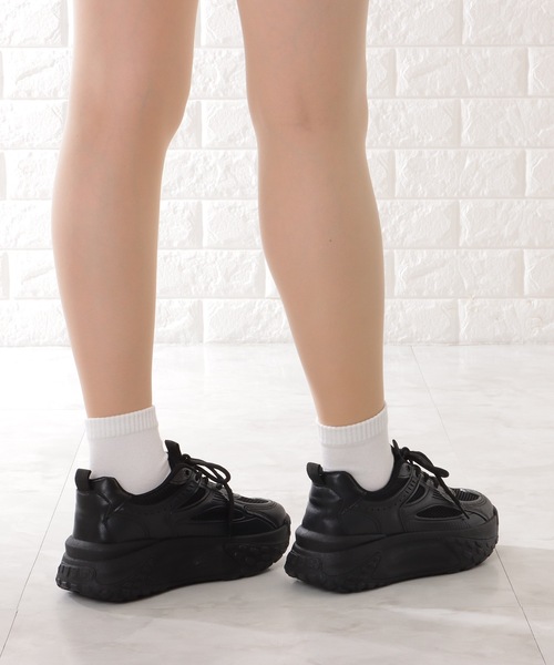 プラダ 35 1/2 22.5 アメリカズカップ 厚底 スニーカー メッシュ 中古・古着通販】PRADA SPORTS (プラダスポーツ) アメリカズカップ