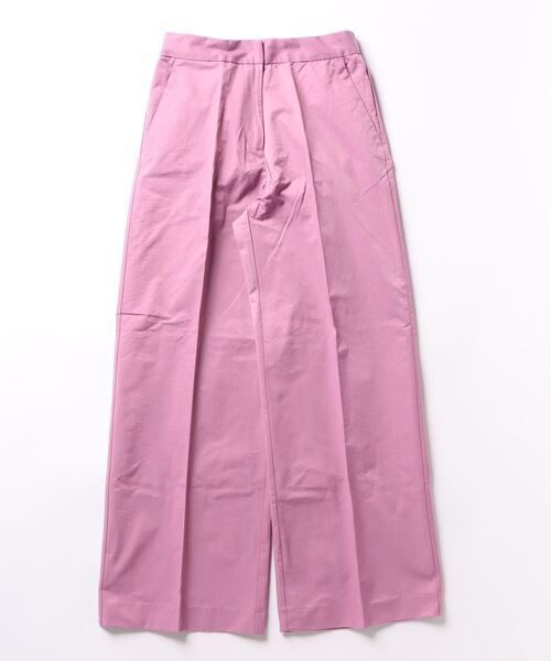 Q（キュー）の「ナイロン混カラーパンツ（その他パンツ・レディース・ピンク/ベージュ・MEDIUM）」の12枚目の写真