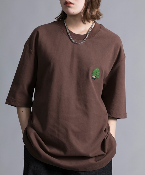 aimoha(アイモハ)の「【aimoha neo】 HEAVY COTTON BONSAI T SHIRT (SS)(Tシャツ/カットソー・メンズ・ブラック/ホワイト/パープル/ブラウン・X-LARGE/XX-LARGE/LARGE/XXX-LARGE)」の1枚目の写真