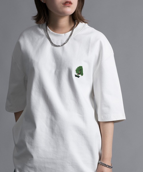 aimoha(アイモハ)の「【aimoha neo】 HEAVY COTTON BONSAI T SHIRT (SS)(Tシャツ/カットソー・メンズ・ブラック/ホワイト/パープル/ブラウン・X-LARGE/XX-LARGE/LARGE/XXX-LARGE)」の2枚目の写真