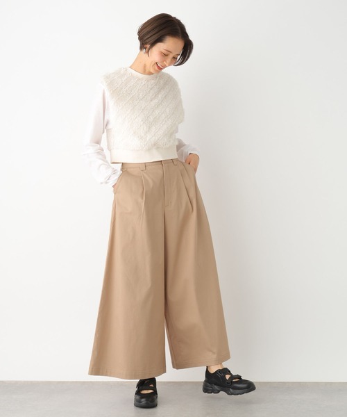 LEPSIM(レプシィム)の「袴ワイドチノパンツ 992054(チノパンツ・レディース・ベージュ/アイボリー/ブラック・MEDIUM/LARGE)」の21枚目の写真