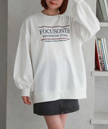 刺繍ロゴルーズスウェット