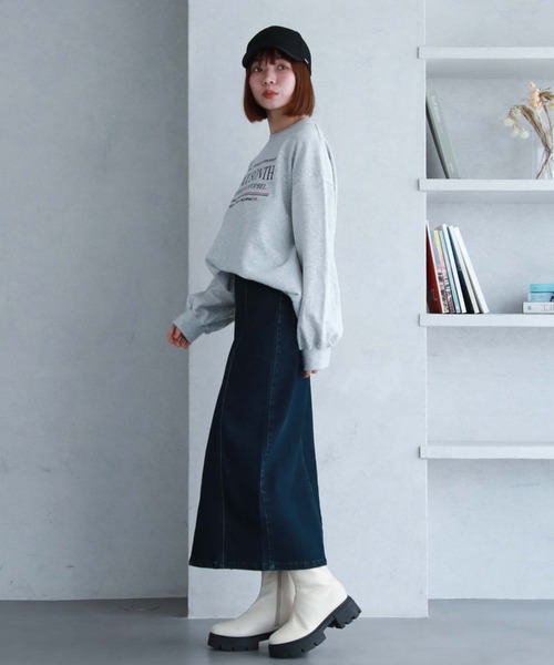 archives（アルシーヴ）の「刺繍ロゴルーズスウェット（スウェット・レディース・ブラック/オフホワイト/グレー・MEDIUM）」の17枚目の写真