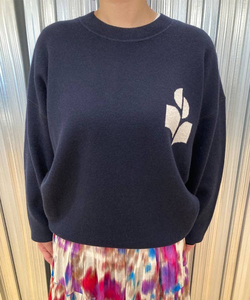 ISABEL MARANT(イザベルマラン)の「ニットプルオーバー(ニット/セーター・メンズ・ライトグレー/ネイビー・L/XL/S/M)」の3枚目の写真