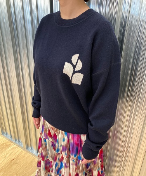 ISABEL MARANT(イザベルマラン)の「ニットプルオーバー(ニット/セーター・メンズ・ライトグレー/ネイビー・L/XL/S/M)」の4枚目の写真