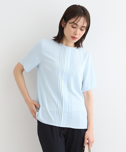 INDIVI / インディヴィ ピンタックブラウス 春SALE！【洗える／UVケア】ピンタックブラウス（シャツ