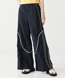 CITY TOKYO | 【UVカット】【手洗い可能】【撥水機能】アクティブカーブデザインワイドストレートパンツ(その他パンツ)