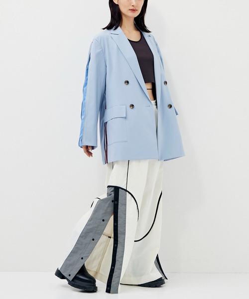 CITY TOKYO(シティトウキョウ)の「【UVカット】【手洗い可能】【撥水機能】アクティブカーブデザインワイドストレートパンツ(その他パンツ・レディース・オフホワイト/ブラック・1/2)」の22枚目の写真