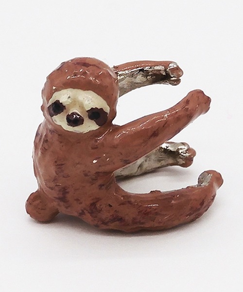 gargle（ガーグル）の「gargle ガーグル:だっこナマケ　イヤーカフ（イヤーカフ・レディース・ブラウン・FREE）」の3枚目の写真