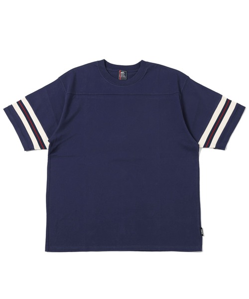 KRIFF MAYER(クリフメイヤー)の「リブラインフットボール半袖T(Tシャツ/カットソー・メンズ・ブラック/レッド/ネイビー/オフホワイト・MEDIUM/LARGE/X-LARGE)」の5枚目の写真