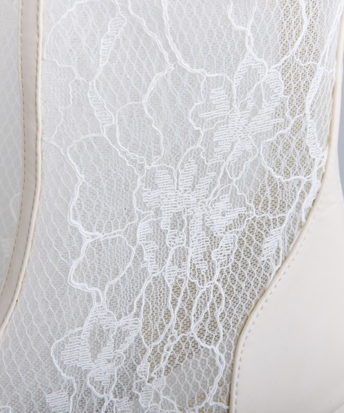 one after another NICE CLAUP(ワンアフターアナザーナイスクラップ)の「シアーショートブーツ(ブーツ・レディース・ブラック/アイボリー/オフホワイト・S/M/L)」の15枚目の写真