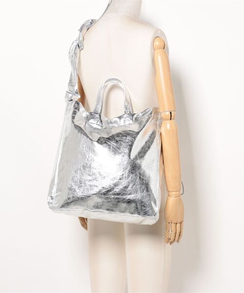 LOWRYS FARM（ローリーズファーム）の「シャーリング2WAYBAG 100159（トートバッグ・レディース・グレー/ブラック/アイボリー・FREE）」の7枚目の写真