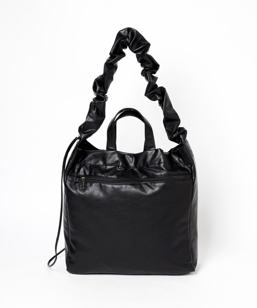 LOWRYS FARM（ローリーズファーム）の「シャーリング2WAYBAG 100159（トートバッグ・レディース・グレー/ブラック/アイボリー・FREE）」の11枚目の写真