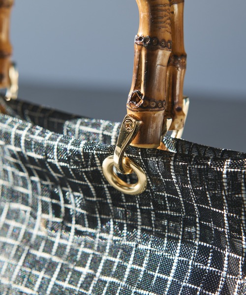 un dix cors（アンディコール）の「バンブーシアーバッグ（ハンドバッグ・レディース・ブラック/ブラウン・FREE）」の7枚目の写真