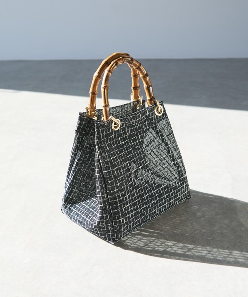 un dix cors（アンディコール）の「バンブーシアーバッグ（ハンドバッグ・レディース・ブラック/ブラウン・FREE）」の5枚目の写真