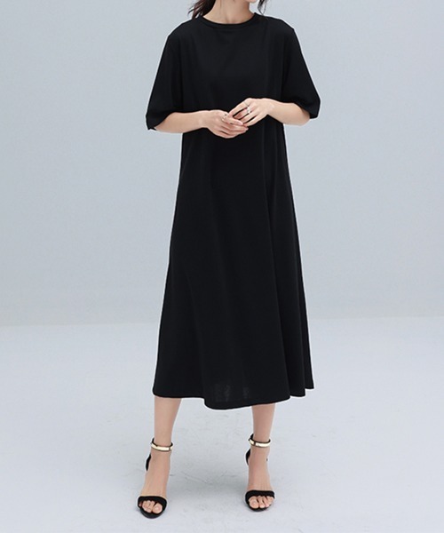 Miniministore(ミニミニストア)の「バック切り替え ロングワンピース 上品(ワンピース・レディース・ブラック/カーキ/ホワイト系2/ピンク/ホワイト系1/ベージュ・FREE)」の14枚目の写真