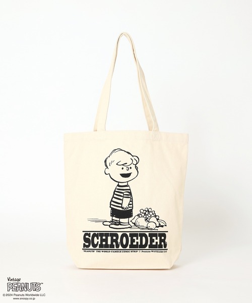 FRUIT OF THE LOOM(フルーツオブザルーム)の「FRUIT OF THE LOOM/フルーツオブザルーム PEANUTSトートバッグ(トートバッグ・レディース・グリーン/ピンク/アイボリー/ブルー/イエロー・ONE SIZE)」の3枚目の写真