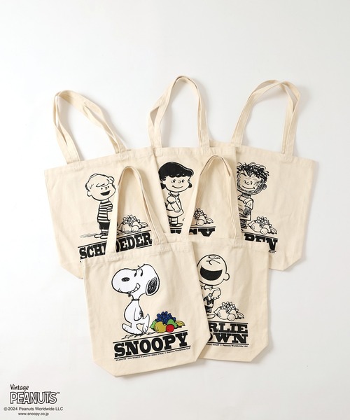 FRUIT OF THE LOOM(フルーツオブザルーム)の「FRUIT OF THE LOOM/フルーツオブザルーム PEANUTSトートバッグ(トートバッグ・レディース・グリーン/ピンク/アイボリー/ブルー/イエロー・ONE SIZE)」の15枚目の写真