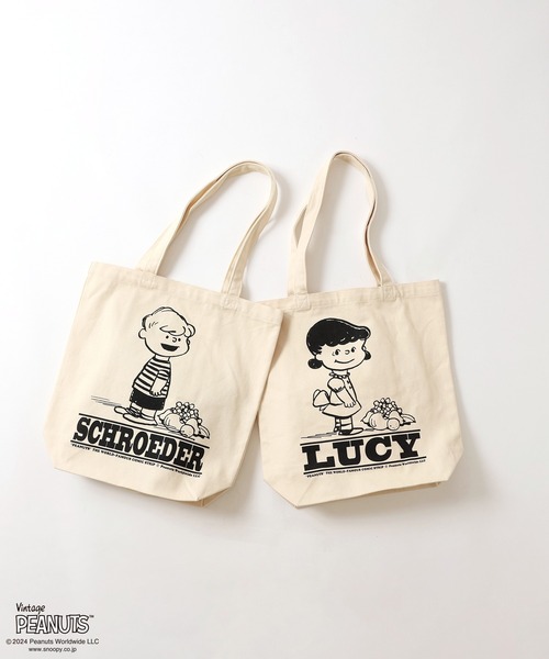 FRUIT OF THE LOOM(フルーツオブザルーム)の「FRUIT OF THE LOOM/フルーツオブザルーム PEANUTSトートバッグ(トートバッグ・レディース・グリーン/ピンク/アイボリー/ブルー/イエロー・ONE SIZE)」の16枚目の写真