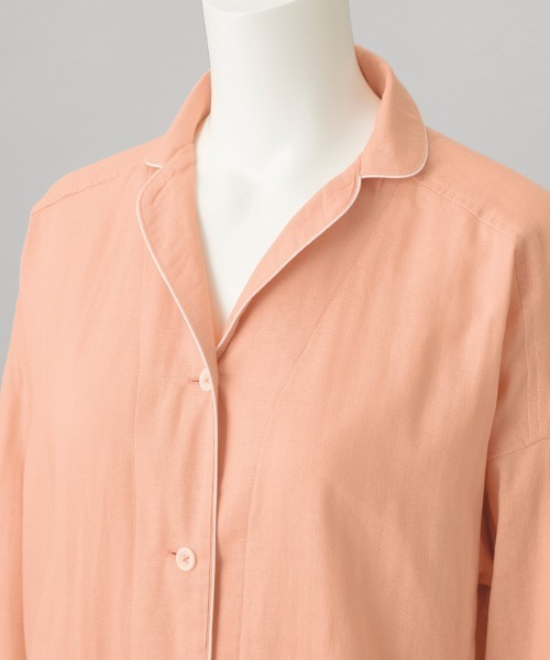 kaimin navi（カイミンナビ）の「kaimin navi/快眠ナビ パジャマ 長袖長パンツ Ｗガーゼ（ルームウェア/パジャマ・レディース・ピンク/オレンジ系その他・MEDIUM/LARGE/X-LARGE）」の4枚目の写真