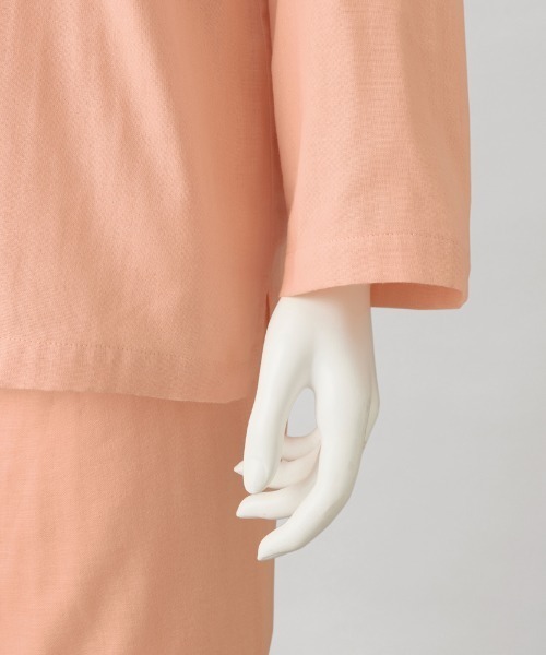 kaimin navi（カイミンナビ）の「kaimin navi/快眠ナビ パジャマ 長袖長パンツ Ｗガーゼ（ルームウェア/パジャマ・レディース・ピンク/オレンジ系その他・MEDIUM/LARGE/X-LARGE）」の5枚目の写真