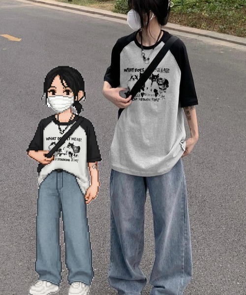 WEASEL MOAT/Tシャツ/M/コットン/BLK/Y2K セール】【UNISEX】Wai Kei / ワイケイ / YK studios Maltese