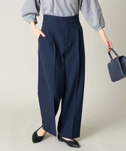 a.v.v(アーヴェヴェ)の「ハイウエストストレートパンツ(その他パンツ・レディース・ライトブルー/ネイビー・36/38/40/42/34)」の3枚目の写真