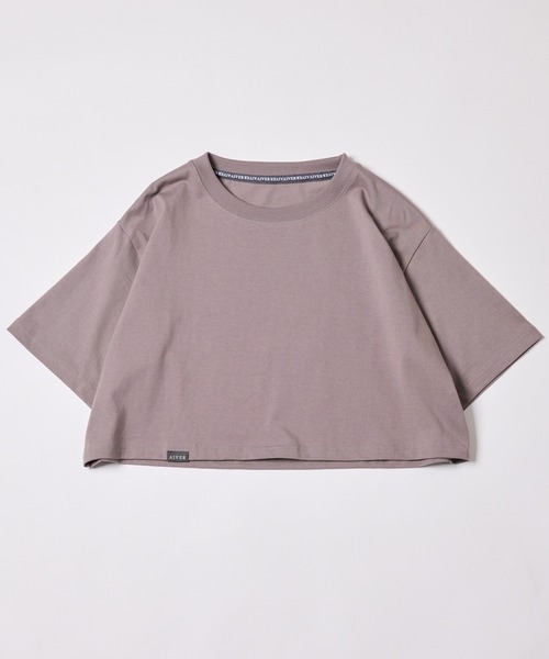 AIVER(アイバー)の「AIVER 16/-ウォッシュ天竺クロップドS/S TEE(Tシャツ/カットソー・レディース・ブラック/チャコールグレー/アッシュグレー/ホワイト・SMALL/MEDIUM/LARGE)」の17枚目の写真