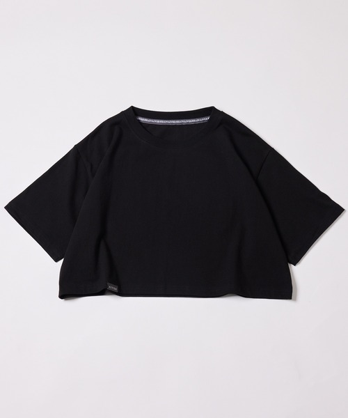 AIVER(アイバー)の「AIVER 16/-ウォッシュ天竺クロップドS/S TEE(Tシャツ/カットソー・レディース・ブラック/チャコールグレー/アッシュグレー/ホワイト・SMALL/MEDIUM/LARGE)」の15枚目の写真