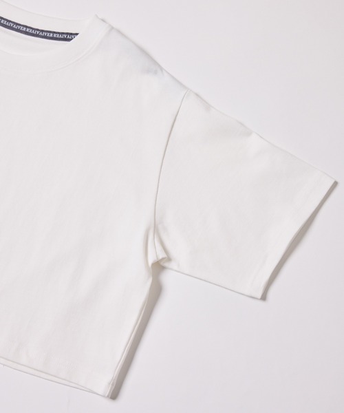 AIVER(アイバー)の「AIVER 16/-ウォッシュ天竺クロップドS/S TEE(Tシャツ/カットソー・レディース・ブラック/チャコールグレー/アッシュグレー/ホワイト・SMALL/MEDIUM/LARGE)」の20枚目の写真