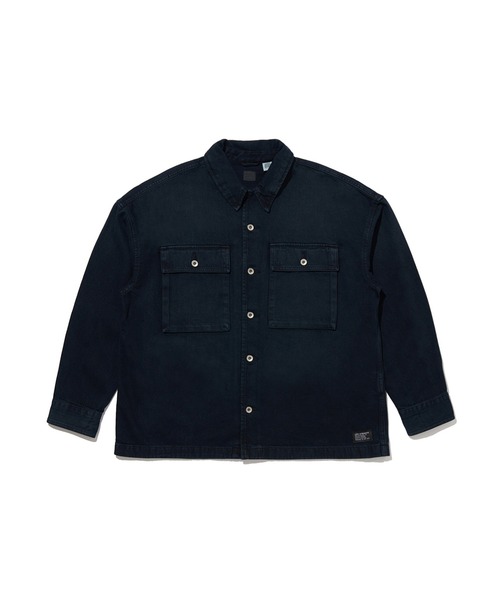Levi's リーバイス デニムシャツ ポケット M ブラック 黒 12203 90sビンテージ リーバイス ブラックデニム 半袖デニムシャツ 両