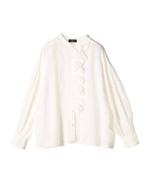 タグ付き SHIPS Primary Navy Label ブラウス ピンタック SHIPS｜SHIPS Primary Navy Label:<手洗い可能>レース ピンタック