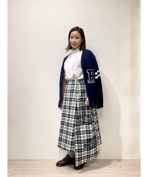 BROOKS BROTHERS（ブルックスブラザーズ）の「コットン マドラスチェック トートバッグ（トートバッグ・レディース・マルチ・ONE SIZE）」の8枚目の写真