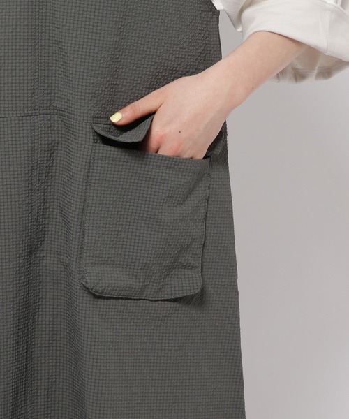 niko and...（ニコアンド）の「2WAYチェックジャンパースカート（ジャンパースカート・レディース・グリーン/チャコール/ブルー・MEDIUM/LARGE）」の18枚目の写真