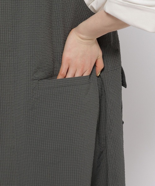 niko and...（ニコアンド）の「2WAYチェックジャンパースカート（ジャンパースカート・レディース・グリーン/チャコール/ブルー・MEDIUM/LARGE）」の19枚目の写真