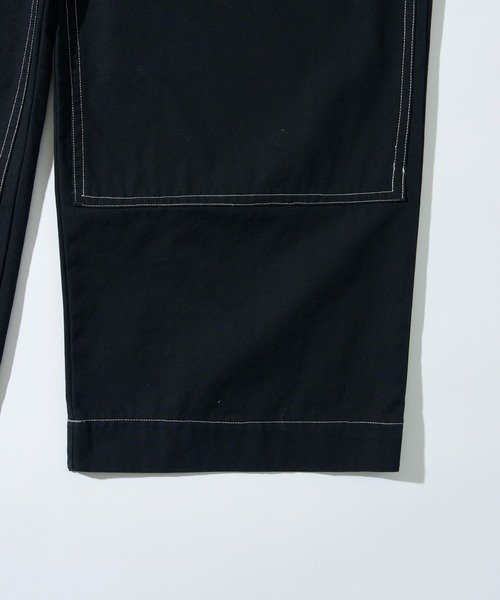 WHO'S WHO gallery（フーズフーギャラリー）の「【KOOKY'N/クーキー】BRONXステッチダブルニーイージーパンツ（スラックス・メンズ・ネイビー/ブルー/ブラック/アイボリー/ブラック系その他・FREE）」の14枚目の写真