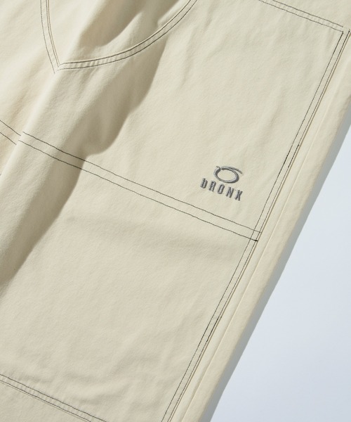 WHO'S WHO gallery（フーズフーギャラリー）の「【KOOKY'N/クーキー】BRONXステッチダブルニーイージーパンツ（スラックス・メンズ・ネイビー/ブルー/ブラック/アイボリー/ブラック系その他・FREE）」の7枚目の写真