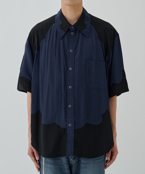 TOGA（トーガ）の「Western S/S shirt（シャツ/ブラウス・メンズ・ネイビー/ライトブルー・L/XL）」の10枚目の写真