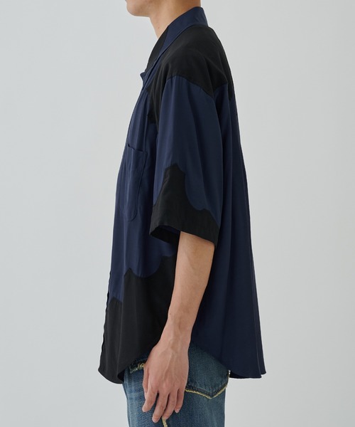 TOGA（トーガ）の「Western S/S shirt（シャツ/ブラウス・メンズ・ネイビー/ライトブルー・L/XL）」の11枚目の写真