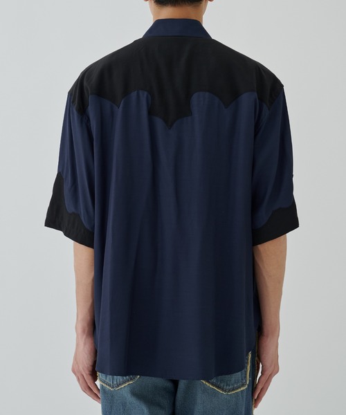 TOGA（トーガ）の「Western S/S shirt（シャツ/ブラウス・メンズ・ネイビー/ライトブルー・L/XL）」の12枚目の写真