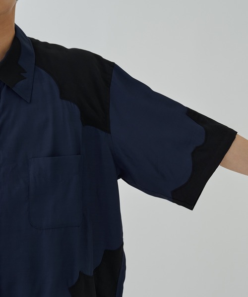 TOGA（トーガ）の「Western S/S shirt（シャツ/ブラウス・メンズ・ネイビー/ライトブルー・L/XL）」の15枚目の写真