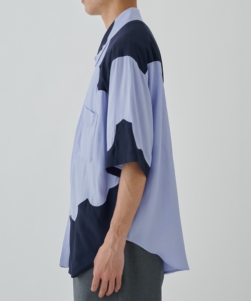 TOGA（トーガ）の「Western S/S shirt（シャツ/ブラウス・メンズ・ネイビー/ライトブルー・L/XL）」の8枚目の写真