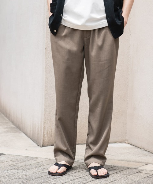 URBAN RESEARCH DOORS（アーバンリサーチドアーズ）の「『吸水速乾/イージーケア』リネンライクイージーパンツ（その他パンツ・メンズ・チャコールグレー/オフホワイト/ブラック/インディゴブルー/グリーン系その他・SMALL/LARGE/MEDIUM）」の5枚目の写真