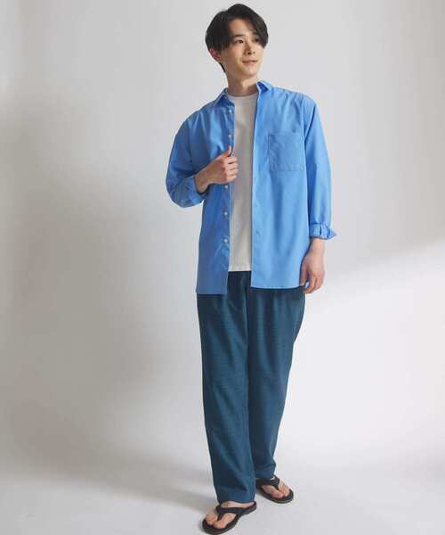 URBAN RESEARCH DOORS（アーバンリサーチドアーズ）の「『吸水速乾/イージーケア』リネンライクイージーパンツ（その他パンツ・メンズ・チャコールグレー/オフホワイト/ブラック/インディゴブルー/グリーン系その他・SMALL/LARGE/MEDIUM）」の6枚目の写真