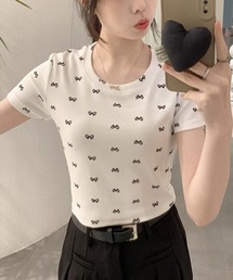 T/C MINI RIBBON TEE