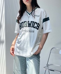 AS KNOW AS plus | ◎メッシュとラインロゴTシャツ(Tシャツ/カットソー)