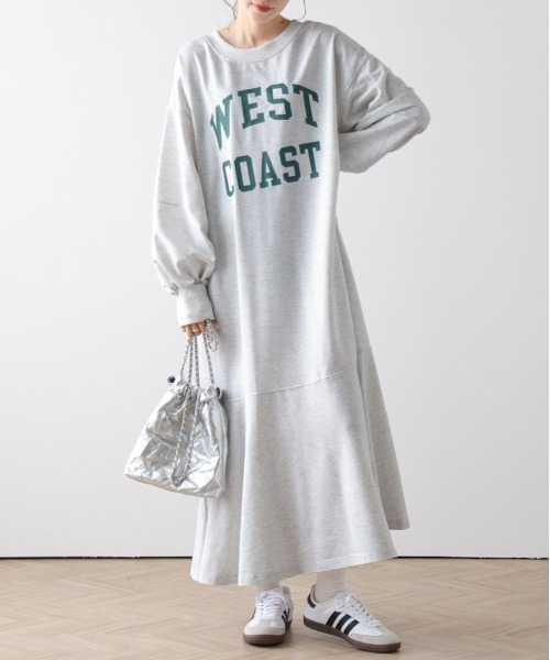 AMELY(エミリー)の「2wayフレアワンピース(ワンピース・レディース・ブラック/ブルー/オートミール・フリー)」の2枚目の写真