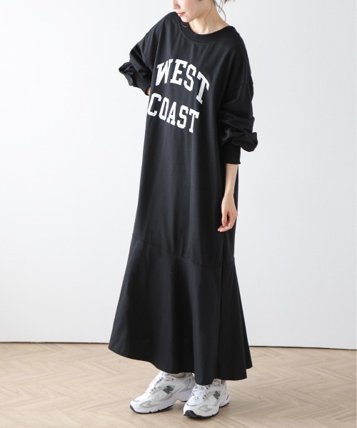 AMELY(エミリー)の「2wayフレアワンピース(ワンピース・レディース・ブラック/ブルー/オートミール・フリー)」の1枚目の写真